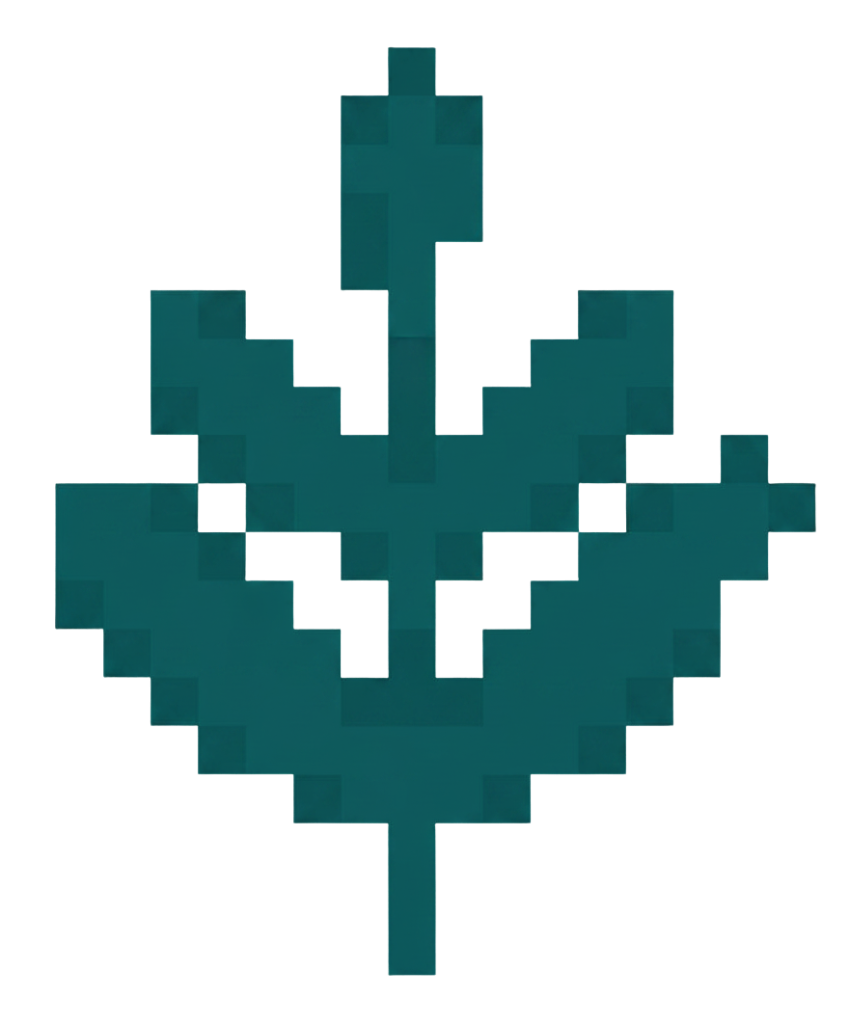 pixelated leaf